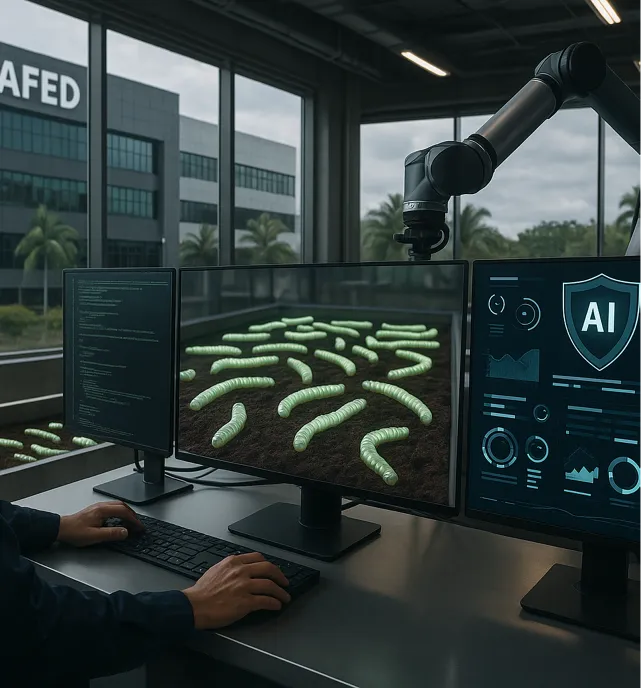 World 1st AI Worm Farm