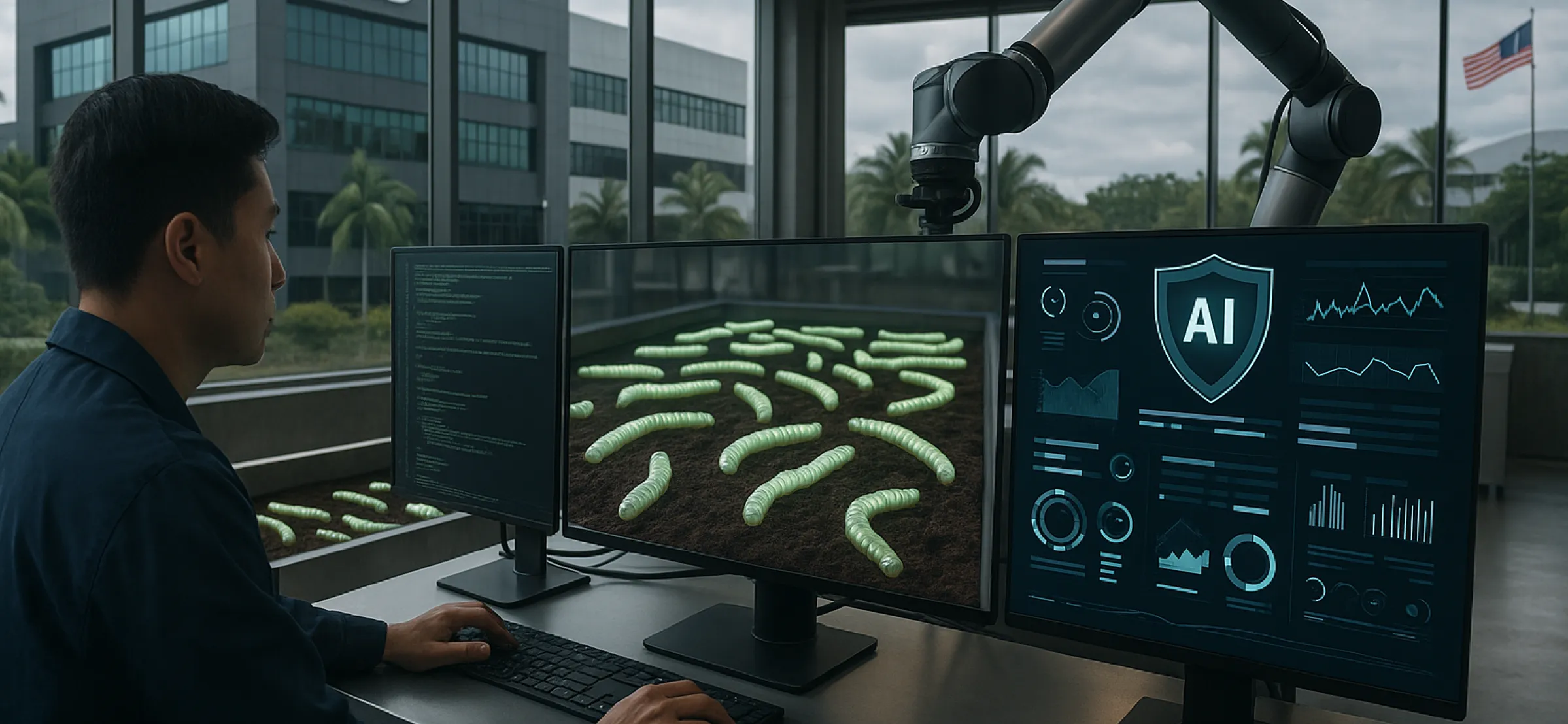 World 1st AI Worm Farm